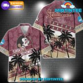 Florida State Seminoles Ncaa Pattern Personalized Hawaiian Set - demo10