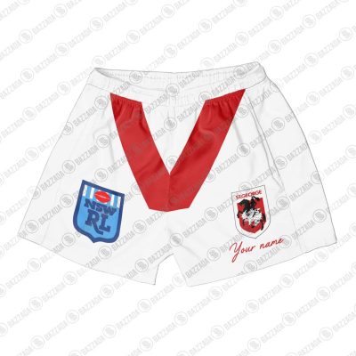 Personalize Men Short Supporter NRL Short Vintage Heritage NRL_OBL_035