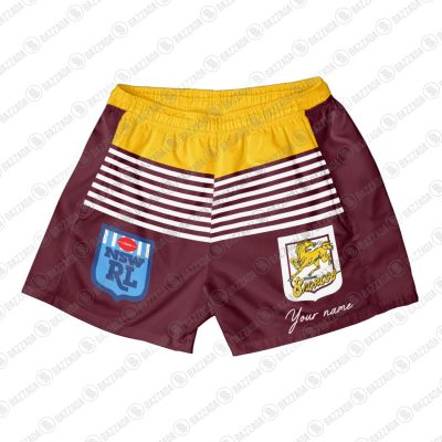 Personalize Men Short Supporter NRL Short Vintage Heritage NRL_OBL_033