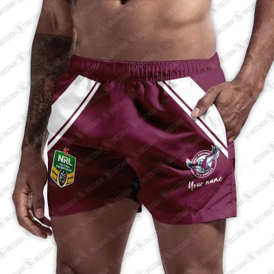 Personalize Men Short Supporter NRL Vintage Heritage NRLVTG047