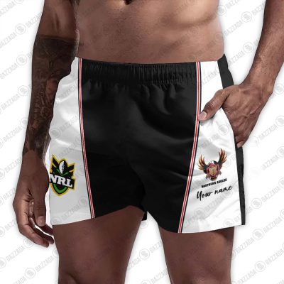 Personalize Men Short Supporter NRL Vintage Heritage NRLVTG034