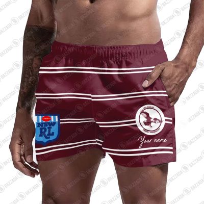 Personalize Men Short Supporter NRL Vintage Heritage NRLVTG023