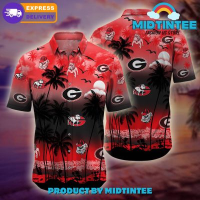Georgia Bulldogs Logo Combo Hawaiian Shirt, Shorts