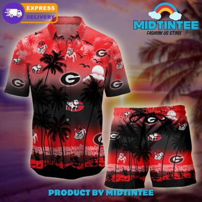 Georgia Bulldogs Logo Combo Hawaiian Shirt, Shorts