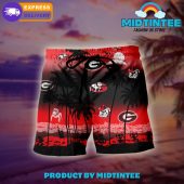 Georgia Bulldogs Logo Combo Hawaiian Shirt Shorts - demo10