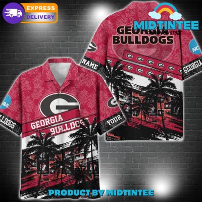 Georgia Bulldogs NCAA Pattern Personalized Hawaiian Set