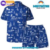 Golden State Warriors Team Beach Vibes Pattern Combo Hawaiian Set - demo10