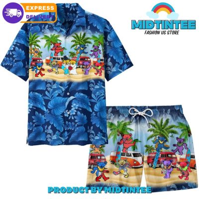 Grateful Dead Dancing Bears Summer Hawaiian Shirt
