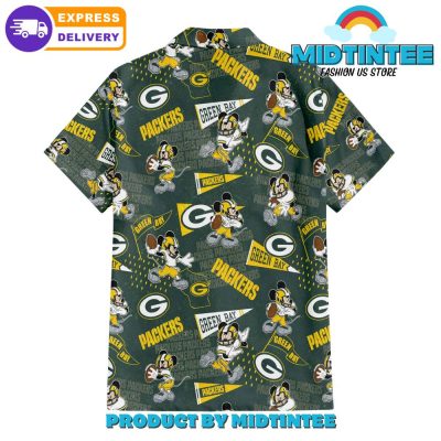 Green Bay Packers X Mickey Mouse Hawaiian Shirt And Short