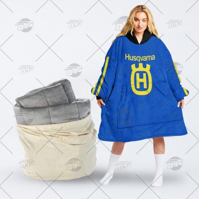 Vintage Husqvarna Motocross MX Enduro Husky dirt bike oodie blanket hoodie snuggie hoodies - OldSchoolThings - Personalize Your Own New & Retro Sports Jerseys, Hoodies, T Shirts