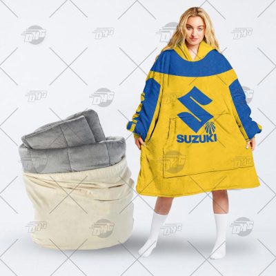Vintage Suzuki Motocross MX Enduro dirt bike oodie blanket hoodie snuggie hoodies - OldSchoolThings - Personalize Your Own New & Retro Sports Jerseys, Hoodies, T Shirts