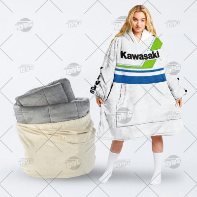 Vintage 80’s Kawasaki Motocross MX Enduro dirt bike oodie blanket hoodie snuggie hoodies - OldSchoolThings - Personalize Your Own New & Retro Sports Jerseys, Hoodies, T Shirts