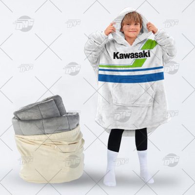 Vintage 80’s Kawasaki Motocross MX Enduro dirt bike oodie blanket hoodie snuggie hoodies - OldSchoolThings - Personalize Your Own New & Retro Sports Jerseys, Hoodies, T Shirts