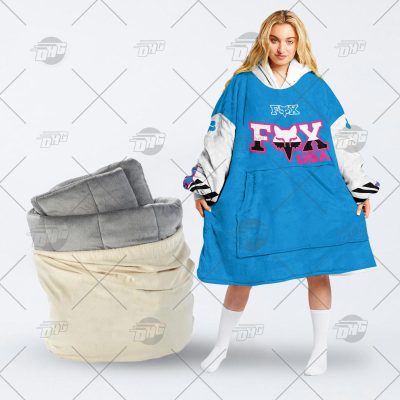 Personalized Fox Racing Dirt Bike Motocross 80s Zebra Retro oodie blanket hoodie snuggie hoodies - OldSchoolThings - Personalize Your Own New & Retro Sports Jerseys, Hoodies, T Shirts