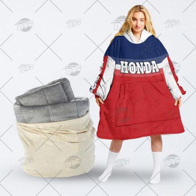 Personalized Dirt Bike Motocross HONDA Racing Team 80s Vintage Retro oodie blanket hoodie snuggie hoodies - OldSchoolThings - Personalize Your Own New & Retro Sports Jerseys, Hoodies, T Shirts