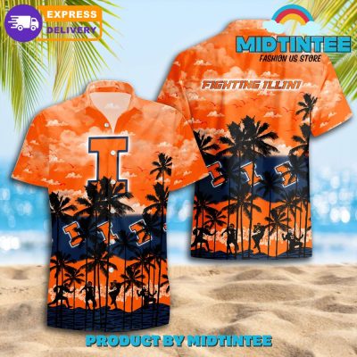 Illinois Fighting Illini Hawaiian Shirt Trending Summer