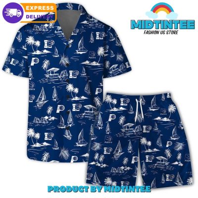 Indiana Pacers Team Beach Vibes Pattern Combo Hawaiian Set