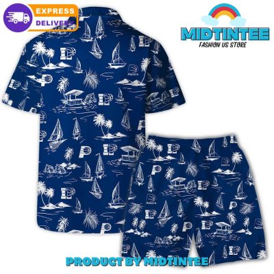 Indiana Pacers Team Beach Vibes Pattern Combo Hawaiian Set