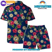 Indiana Pacers Team Hawaiian Set Floral Pattern - demo10
