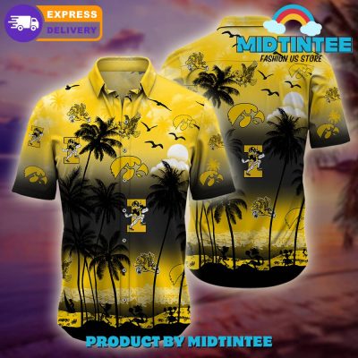 Iowa Hawkeyes Logo Combo Hawaiian Shirt, Shorts