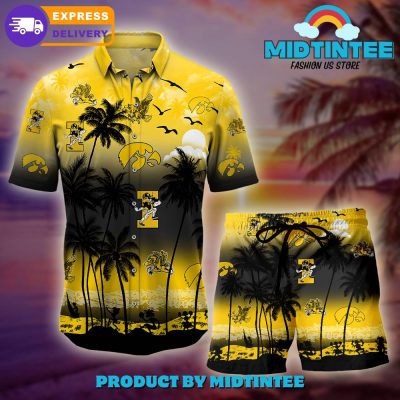 Iowa Hawkeyes Logo Combo Hawaiian Shirt, Shorts