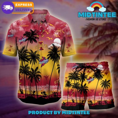 Iowa State Cyclones Logo Combo Hawaiian Shirt, Shorts
