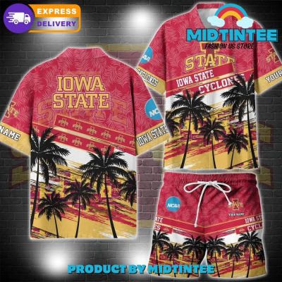 Iowa State Cyclones NCAA Pattern Personalized Hawaiian Set