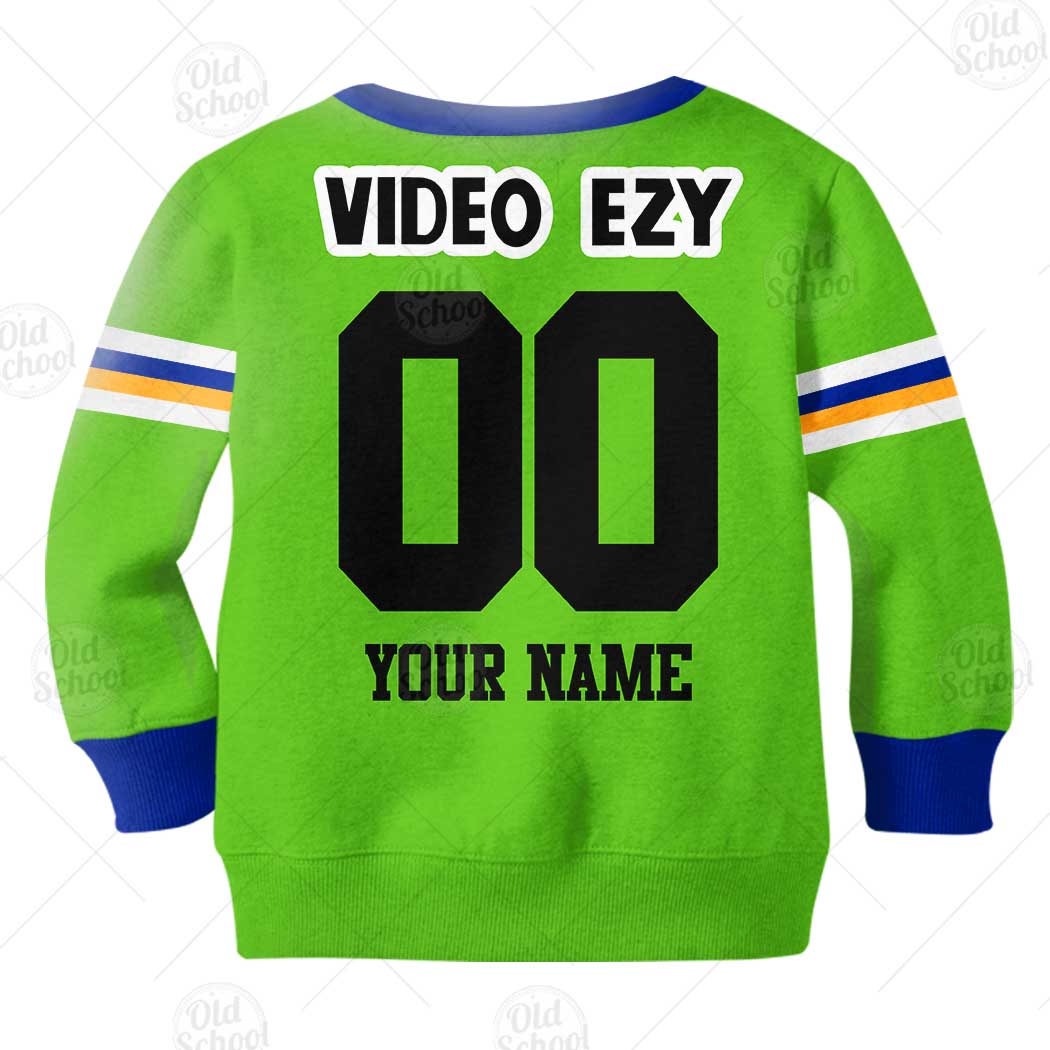 Personalize Canberra Raiders 1990 Video Ezy ARL/NRL Vintage Retro Heritage Jersey for Kids - OldSchoolThings - Personalize Your Own New & Retro Sports Jerseys, Hoodies, T Shirts