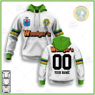 Personalise NRL Canberra Raiders 1989 Away Vintage Retro Jersey - OldSchoolThings - Personalize Your Own New & Retro Sports Jerseys, Hoodies, T Shirts