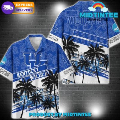 Kentucky Wildcats NCAA Pattern Personalized Hawaiian Set
