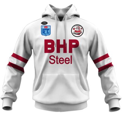 Illawarra Steelers 1987 ARL/NRL Vintage Retro White Away Jersey - OldSchoolThings - Personalize Your Own New & Retro Sports Jerseys, Hoodies, T Shirts