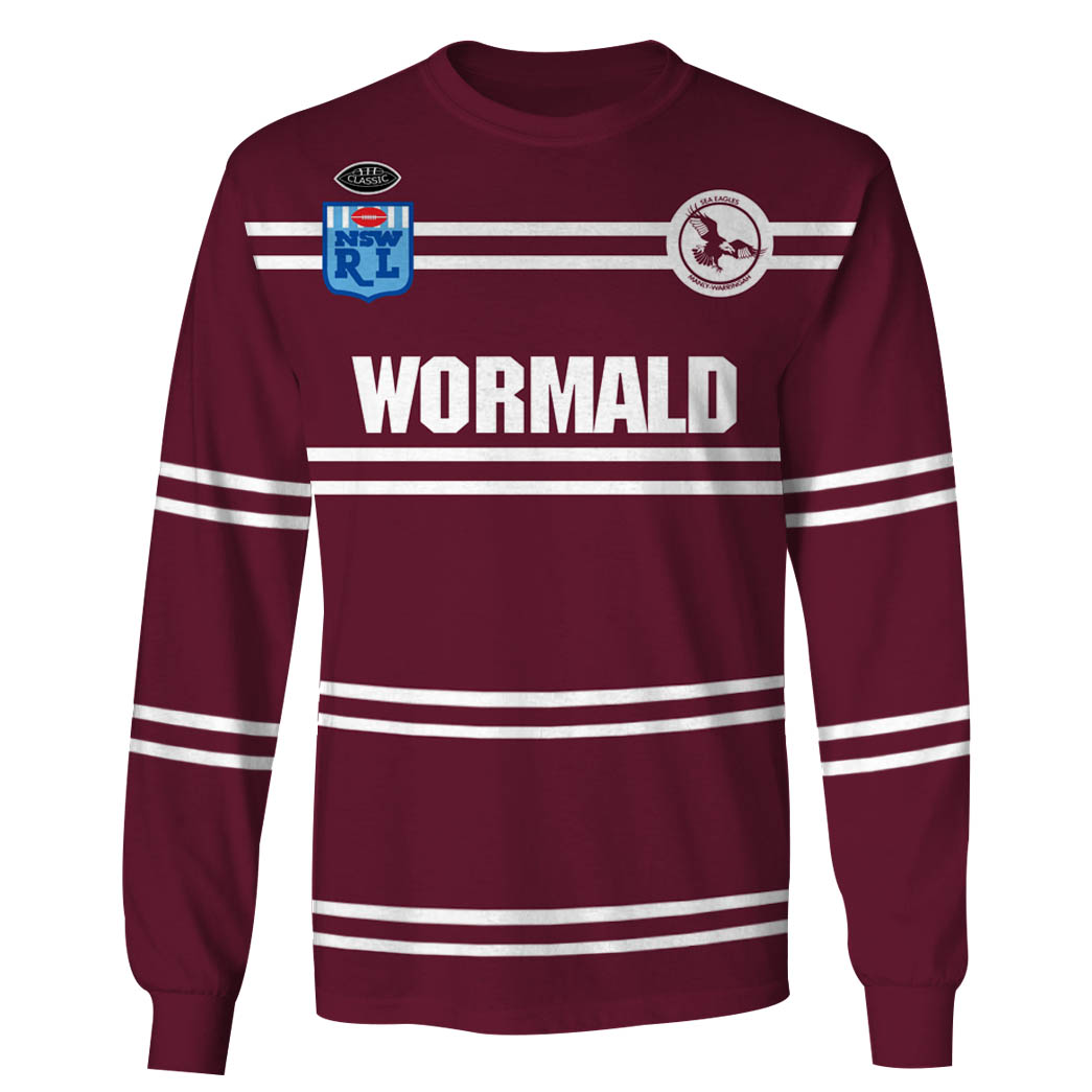 Manly Sea Eagles 1987 ARL/NRL Vintage Retro Jersey - OldSchoolThings - Personalize Your Own New & Retro Sports Jerseys, Hoodies, T Shirts
