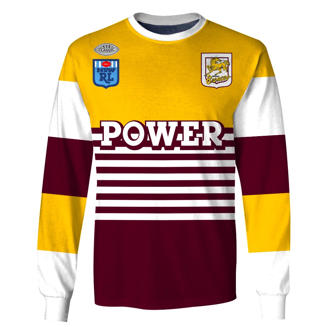 Brisbane Broncos 1988 ARL/NRL Vintage Retro Heritage Jersey - OldSchoolThings - Personalize Your Own New & Retro Sports Jerseys, Hoodies, T Shirts