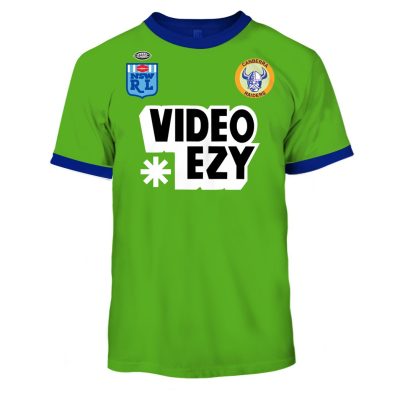 Canberra Raiders 1990 Video Ezy ARL/NRL Vintage Retro Heritage Jersey - OldSchoolThings - Personalize Your Own New & Retro Sports Jerseys, Hoodies, T Shirts