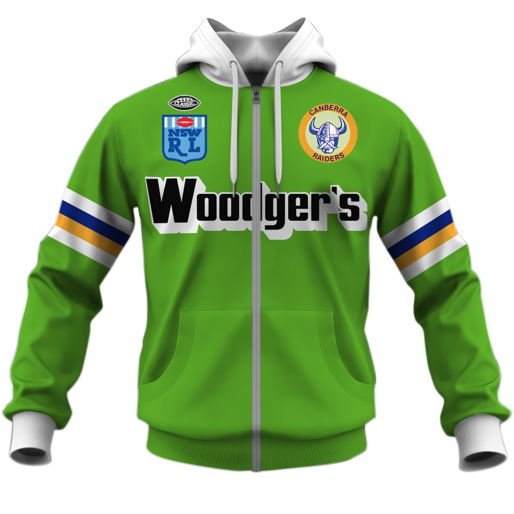 Canberra Raiders 1989 Woodgers ARL/NRL Vintage Retro Heritage Jersey - OldSchoolThings - Personalize Your Own New & Retro Sports Jerseys, Hoodies, T Shirts