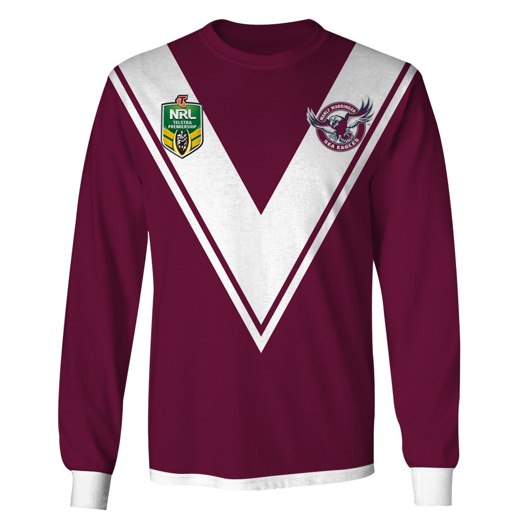 Vintage 1998 NRL Manly Warringah Sea Eagles Home Jersey - OldSchoolThings - Personalize Your Own New & Retro Sports Jerseys, Hoodies, T Shirts