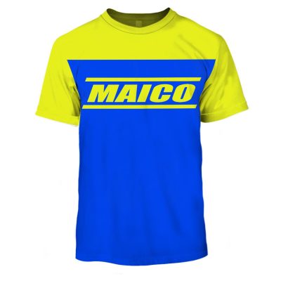 Vintage Style Blue Maico Motocross Jersey MX Enduro AHRMA motorcycle - OldSchoolThings - Personalize Your Own New & Retro Sports Jerseys, Hoodies, T Shirts