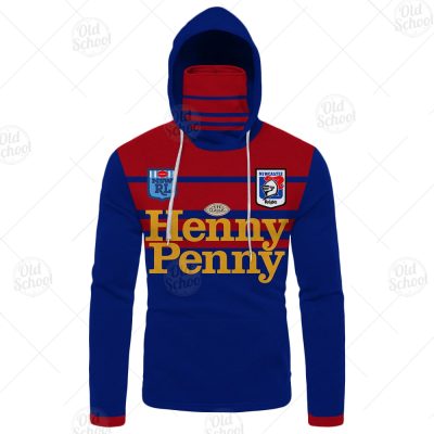 Personalised Newcastle Knights 1988 ARL/NRL Retro Heritage Classic Jersey Mask Hoodie - OldSchoolThings - Personalize Your Own New & Retro Sports Jerseys, Hoodies, T Shirts
