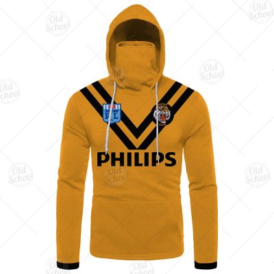 Personalised Balmain Tigers 1989 ARL/NRL Vintage Retro Heritage Jersey Mask Hoodie - OldSchoolThings - Personalize Your Own New & Retro Sports Jerseys, Hoodies, T Shirts