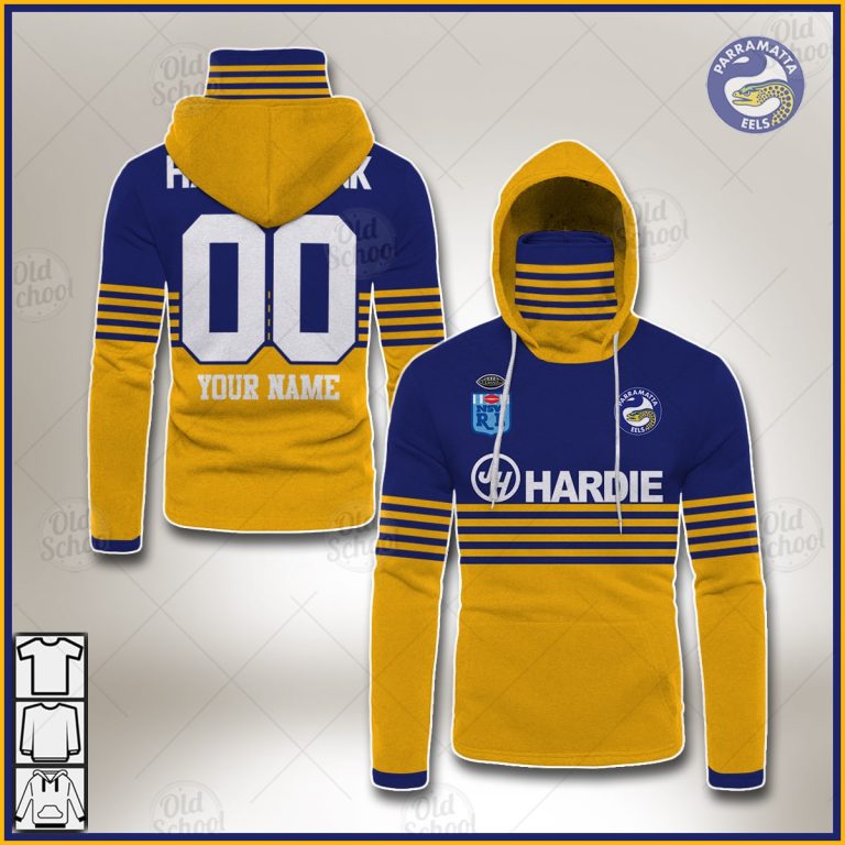 Personalised Parramatta Eels 1986 ARL/NRL Vintage Retro Jersey Mask Hoodie - OldSchoolThings - Personalize Your Own New & Retro Sports Jerseys, Hoodies, T Shirts