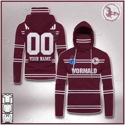 Personalised Manly Sea Eagles 1987 ARL/NRL Vintage Retro Jersey Mask Hoodie - OldSchoolThings - Personalize Your Own New & Retro Sports Jerseys, Hoodies, T Shirts