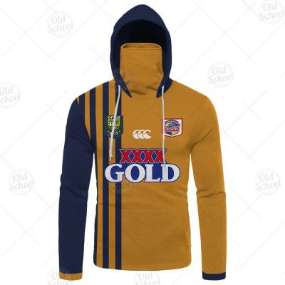 Personalised South Queensland Crushers 1995 Retro Rugby League Mask Hoodie - OldSchoolThings - Personalize Your Own New & Retro Sports Jerseys, Hoodies, T Shirts