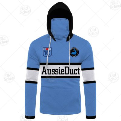 Personalised Cronulla Sharks 1988 ARL/NRL Retro Heritage Classic Jersey Mask Hoodie - OldSchoolThings - Personalize Your Own New & Retro Sports Jerseys, Hoodies, T Shirts
