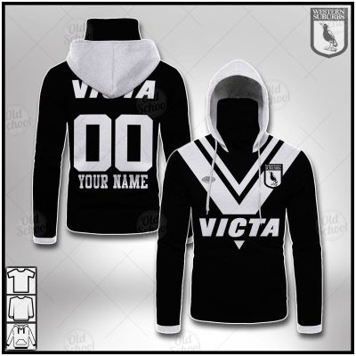 Personalised Western Suburbs Magpies 1978 ARL/NRL Retro Jersey BNWT Heritage Mask Hoodie - OldSchoolThings - Personalize Your Own New & Retro Sports Jerseys, Hoodies, T Shirts