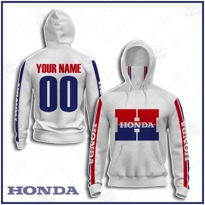 Personalized Vintage 80s Style Honda Motocross Jersey MX Enduro AHRMA Motorcycle Enduro dirt bike Mask Hoodie - OldSchoolThings - Personalize Your Own New & Retro Sports Jerseys, Hoodies, T Shirts