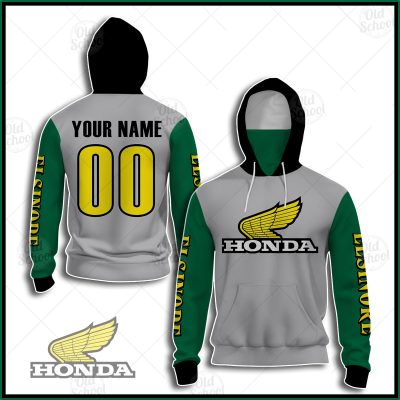 Personalized Vintage Style Honda Elsinore Motocross Jersey MX Enduro AHRMA motorcycle dirt bike Mask Hoodie - OldSchoolThings - Personalize Your Own New & Retro Sports Jerseys, Hoodies, T Shirts
