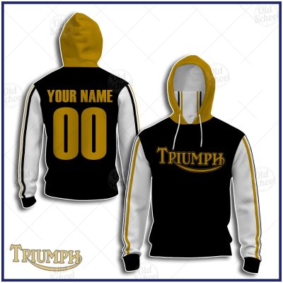 Personalized Vintage Style Triumph Motocross Jersey MX Enduro AHRMA motorcycle dirt bike mask hoodie - OldSchoolThings - Personalize Your Own New & Retro Sports Jerseys, Hoodies, T Shirts