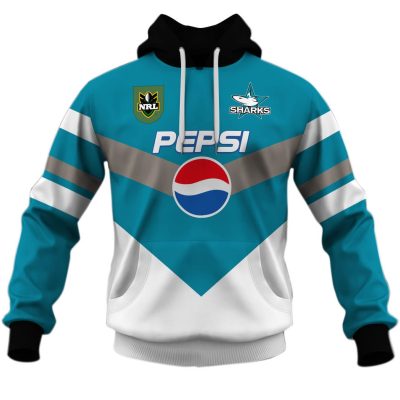 Personalize Cronulla Sutherland Sharks 1999 Retro Pepsi Jersey - OldSchoolThings - Personalize Your Own New & Retro Sports Jerseys, Hoodies, T Shirts