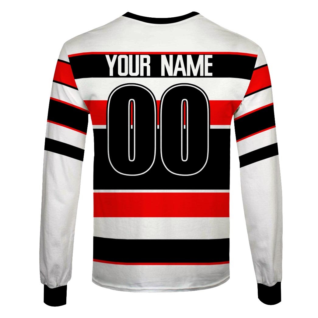 Personalized Gold Coast Seagulls 90s Away Jersey Vintage NSWRL / NRL - OldSchoolThings - Personalize Your Own New & Retro Sports Jerseys, Hoodies, T Shirts