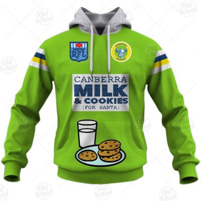 Personalised NRL Canberra Raiders Christmas Knit Pattern Vintage Jersey - OldSchoolThings - Personalize Your Own New & Retro Sports Jerseys, Hoodies, T Shirts